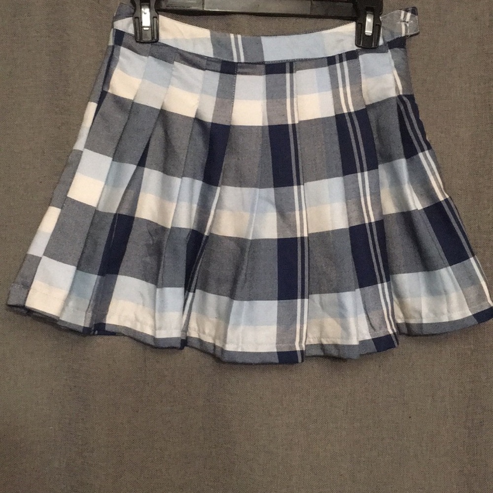 Forever 21 Y2K Plaid skirt pleated Medium Blue Excellent Preloved condition